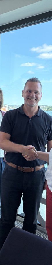 F.V: Elin Kilen Smialeder Egde, Stine Skagestad Leder sirkulær omstilling Eyde-klyngen, Gisle Stavland Leder salg og forretningsutvikling Egde, Helene Fladmark daglig leder Eyde-klyngen, Alexander Sellerholm konsulent sirkulær omstilling Eyde-klyngen.